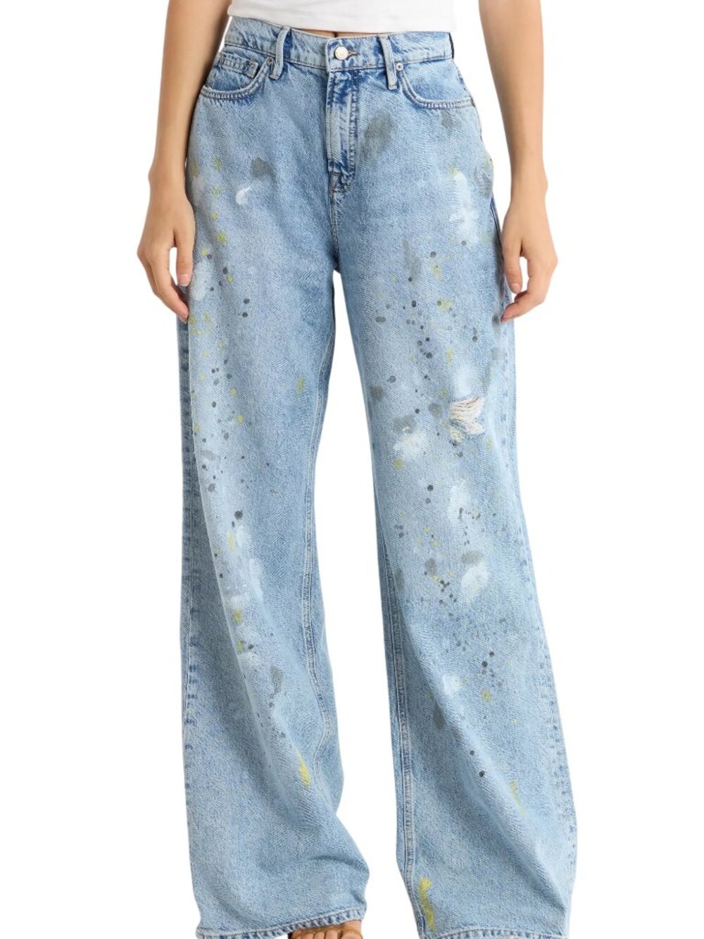 GOOD AMERICAN Good Ease Relaxed Jeans in Indigo
